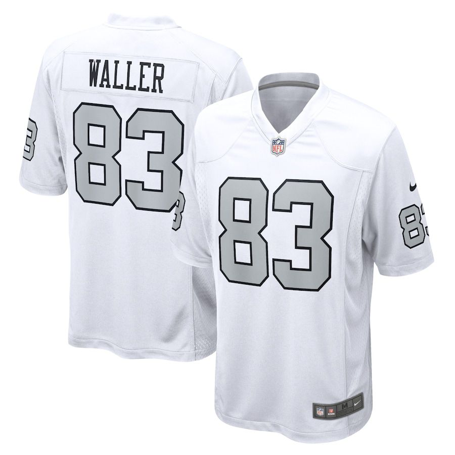 Men Oakland Raiders 83 Darren Waller Nike White Alternate Game NFL Jersey